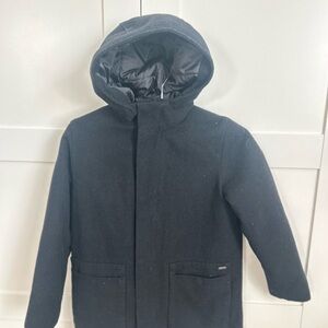 Zara Kids Classic Black Pea Coat